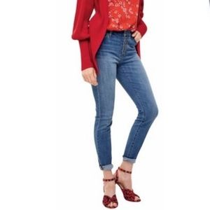 Cabi Button-Fly High-Rise Skinny Jeans Size 2